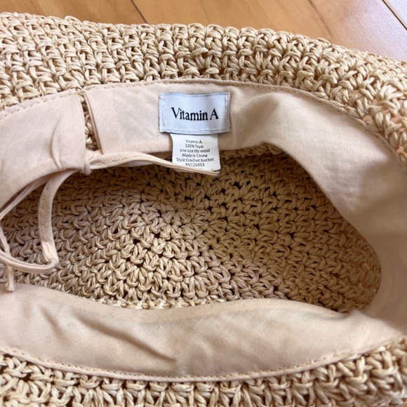Vitamin A~Cannes Woven Straw Bucket Hat